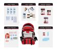 1 Person Necessity Survival Kit Backpack