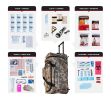 1 Person Survival Kit Camo Rolling Bag