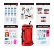 2 Person Essential Survival Kit Rolling Bag for Disaster Preparedness