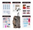 2 Person Comfort Survival Kit Rolling Bag with Essential Supplies - Camo