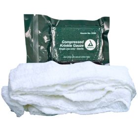 Compressed Krinkle Gauze Bandage, Sterile, 4.5" x 4.1yd