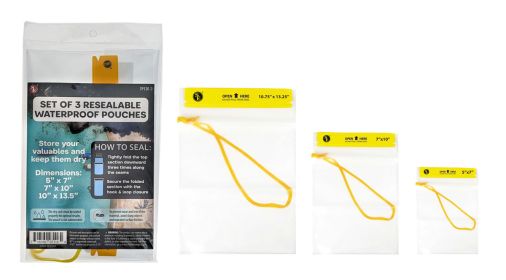 Waterproof Utility Pouch, Set of 3