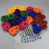 Rock Climbing Holds With Screws;
