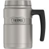 Thermos Desk Mug, Matte Stainless Steel