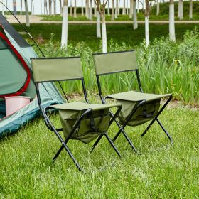 2-piece Folding Chair with Storage Bag,