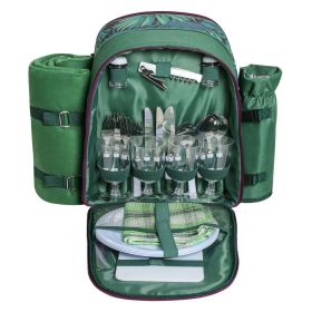 Picnic Backpack Set With Cutlery Kit