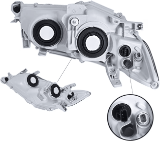 Headlamp Assembly/Dual Chrome Headlamp