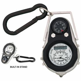 Field & Stream Compass Alarm Pocket Watch