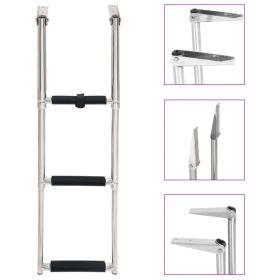Folding 3-step Stainless Steel Ladder