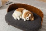Scandinavian style Elevated Dog Bed Pet Sofa With Solid Wood legs