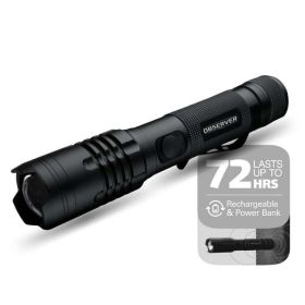 LED Rechargeable Flashlight - Power Bank,