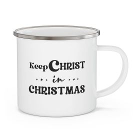 Enamel Camping Mug, Christmas,