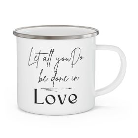Enamel Camping Mug, In Love