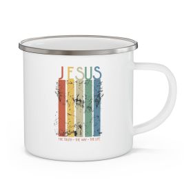 Enamel Camping Mug, Christian Inspiration