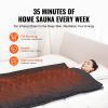 Sauna Blanket for Detoxification, Portable Far Infrared Sauna for Home Relaxation, 1-6 Level Adjustable Temp Range 95-185 F, 1-60 Minutes Timer