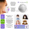 Dust and Particle Masks. Pack of 1000 Disposable Respirator with Elastic Strap Dust and Filter Safety Masks for Sawdust, Garage Dust, Garden
