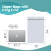 Pack of 500 Zipper Bags with Hang Hole