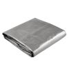 Heavy Duty Poly Tarp/ Silver+Black