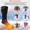 Unisex Heated Socks Rechargeable Battery Winter Warm Thermal Socks