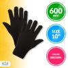 Brown Jersey Gloves, 10" Pack of 600, 10 Oz, Full-Finger Style, Breathable Cotton and Polyester Blend, Ideal for Light Duty Applications
