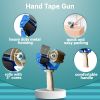 Industrial Packing Tape Dispenser for 3" Tape. Side Loading Tape Gun. Heavy Duty Hand Tape Gun. Lightweight and Portable for Commercial Packaging