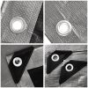 Heavy Duty Poly Tarp/ Silver+Black