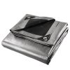 Heavy Duty Poly Tarp/ Silver+Black