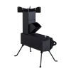 Camping rocket stove picnicking or fishing