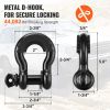 VEVOR Off-Road Recovery Kit, 3" x 30', Heavy Duty Winch Recovery Kit with 30,000 lbs Capacity Polyester Tow Strap, 44,092 lbs D-Ring Shackles