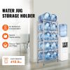 5 Tiers Water Jug Holder, 5 Gallon Water Bottle Holder, Double Row Water Bottle Rack for 10 Bottles, Heavy Duty Water Jug Rack for Kitchen, Office