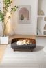 Scandinavian style Elevated Dog Bed Pet Sofa With Solid Wood legs