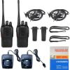 2pcs Portable Walkie Talkies;
