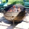 Outdoor Camping Fire Pit with Spark Screen