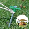 Tent Pegs Ropes Set 20Pcs 9.8in Heavy Duty Nails Spike with 4x 9.8ft Nylon Ropes