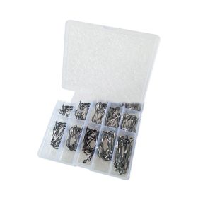 Boxed Fish Hook 100 Pieces (Option: Black with holes)