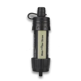 Mini Portable Filter With Water Purifier (Color: Black)