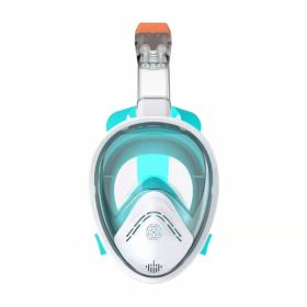 Full Face Snorkeling & Diving Mask (Color: Green, size: M/L)