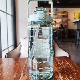 2L Sports Water Bottle (Color: Green)
