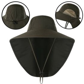 UV Protection Neck Cover (Color: Military green)
