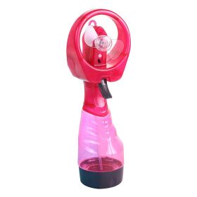 Mini Handheld Spray Fan for outdoor camping (Color: Pink)