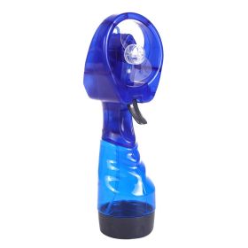 Mini Handheld Spray Fan for outdoor camping (Color: Blue)
