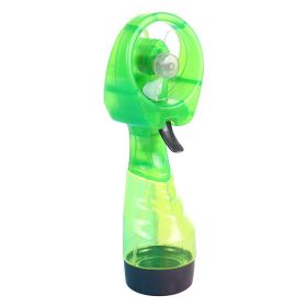 Mini Handheld Spray Fan for outdoor camping (Color: Green)