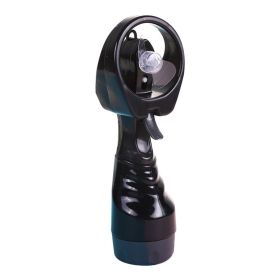 Mini Handheld Spray Fan for outdoor camping (Color: Black)
