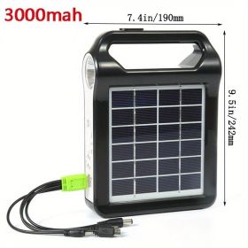 1pc Portable 6V Rechargeable Solar Panel (model: Size 2)
