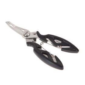 Curved Mouth Fish Line Scissors (Color: Black)