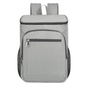 Waterproof Leakproof Outdoor Cooler Backpack For Hiking (Color: Gray)