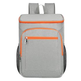 Waterproof Leakproof Outdoor Cooler Backpack For Hiking (Color: Gray/Orange)