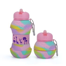 550ML Collapsible Water Bottles (Capacity: 550ML, Color: F)