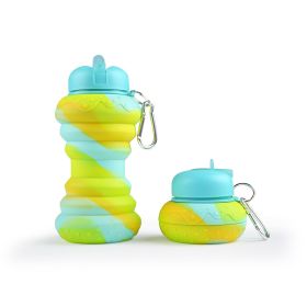 550ML Collapsible Water Bottles (Capacity: 550ML, Color: G)