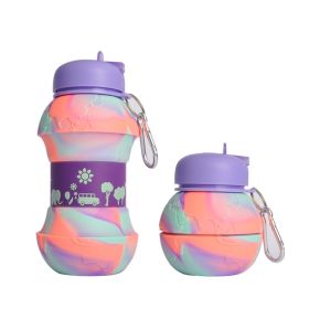550ML Collapsible Water Bottles (Capacity: 550ML, Color: E)